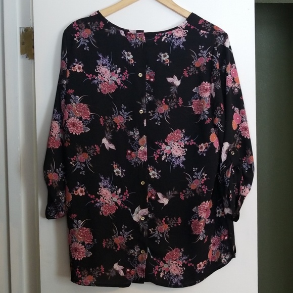 ALICE BLUE Helene Button Back Blouse size XL - Picture 2 of 7